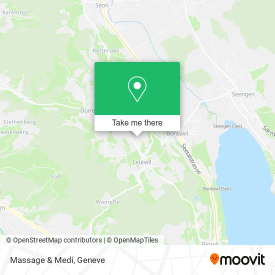 Massage & Medi map