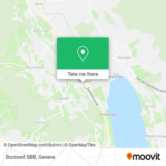 Boniswil SBB map