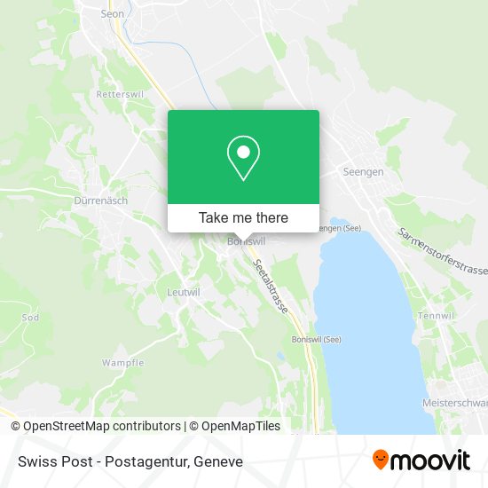 Swiss Post - Postagentur map