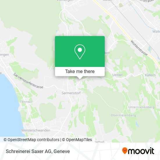 Schreinerei Saxer AG map
