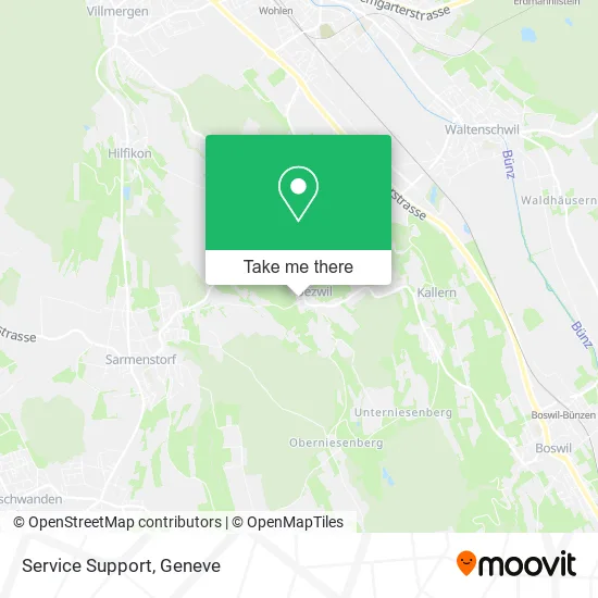 Service Support map