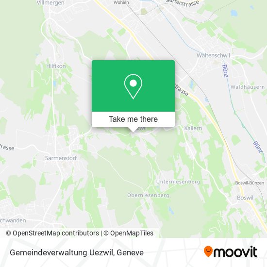 Gemeindeverwaltung Uezwil map