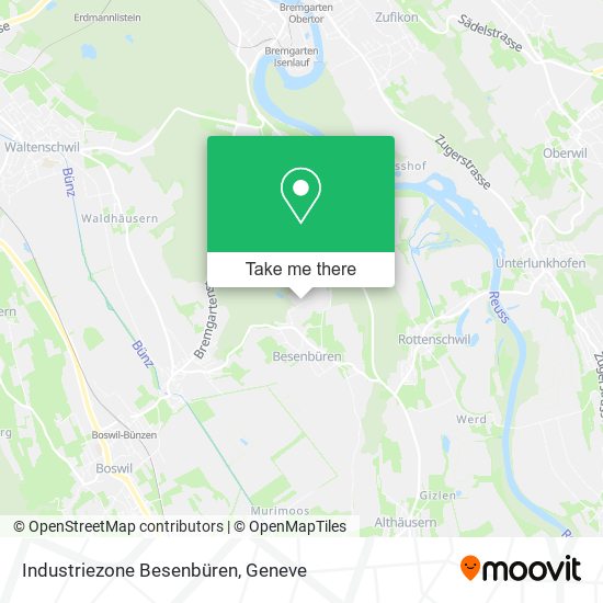 Industriezone Besenbüren map