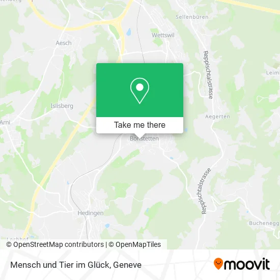 Mensch und Tier im Glück map