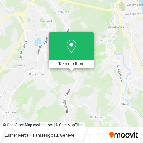 Zürrer Metall- Fahrzeugbau map