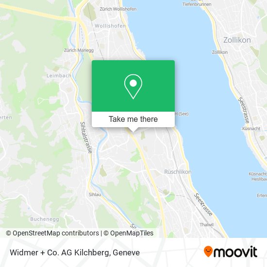 Widmer + Co. AG Kilchberg map