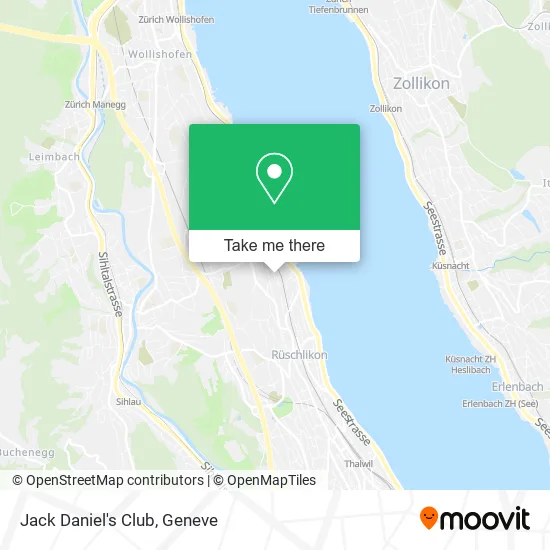 Jack Daniel's Club map