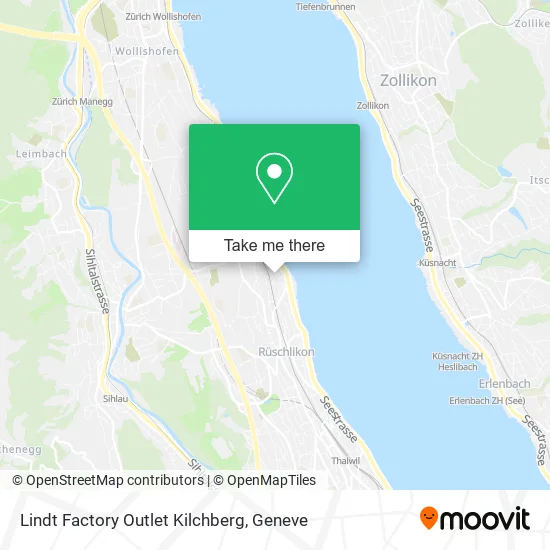 Lindt Factory Outlet Kilchberg map