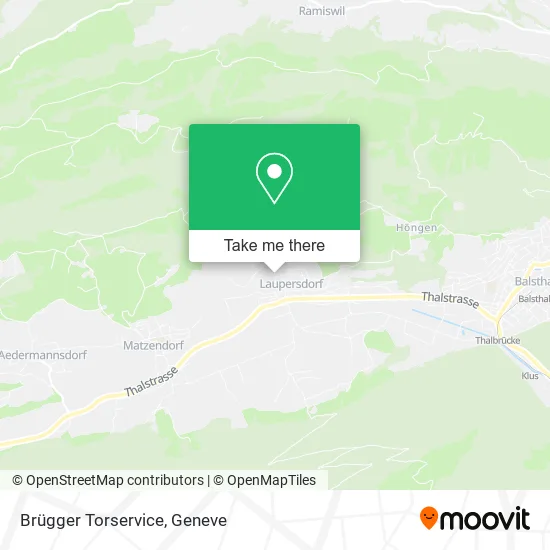 Brügger Torservice map
