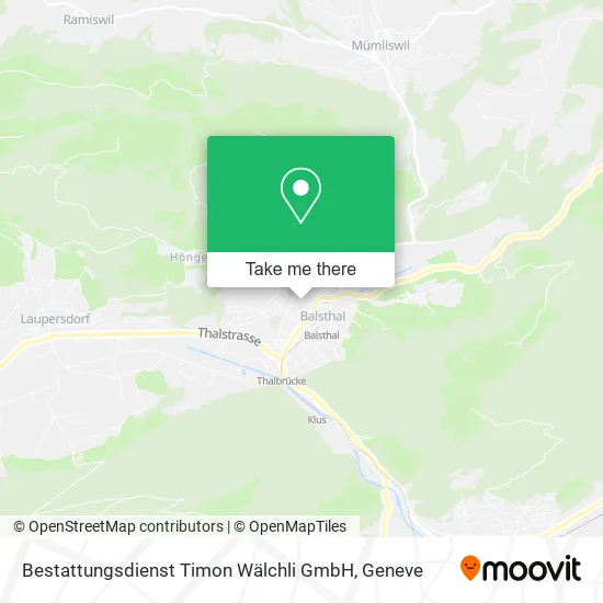 Bestattungsdienst Timon Wälchli GmbH map