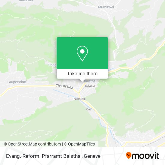 Evang.-Reform. Pfarramt Balsthal map