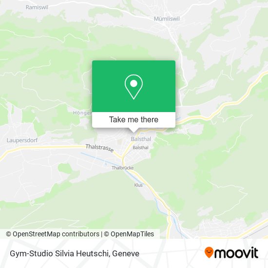 Gym-Studio Silvia Heutschi map