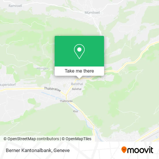Berner Kantonalbank map