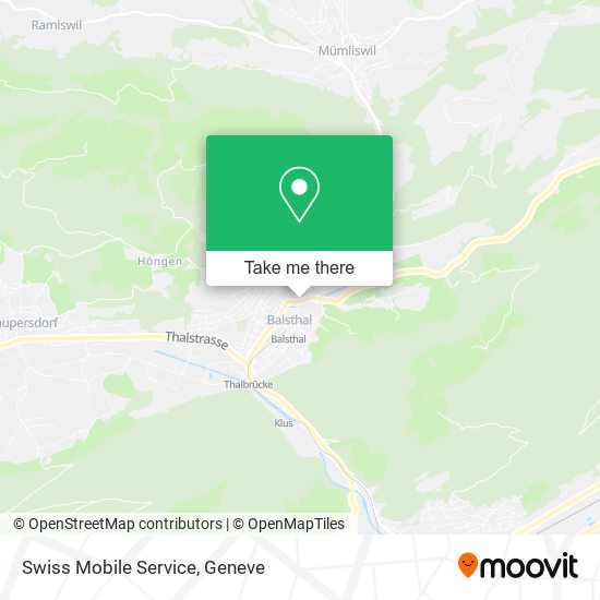 Swiss Mobile Service map