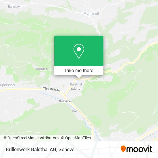 Brillenwerk Balsthal AG map