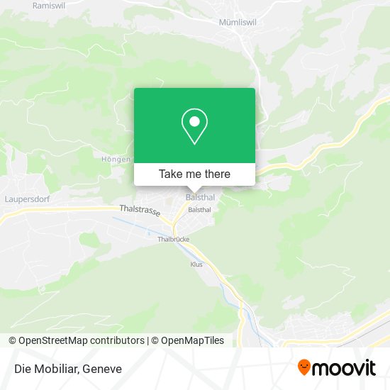 Die Mobiliar map