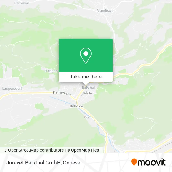 Juravet Balsthal GmbH map