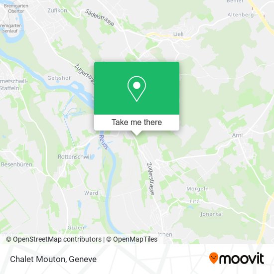 Chalet Mouton map