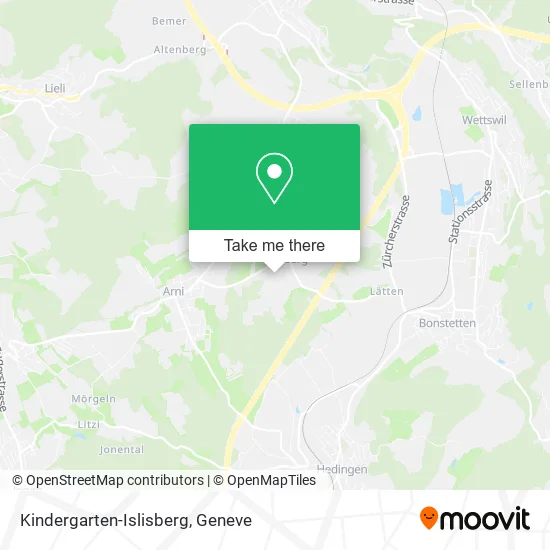 Kindergarten-Islisberg map