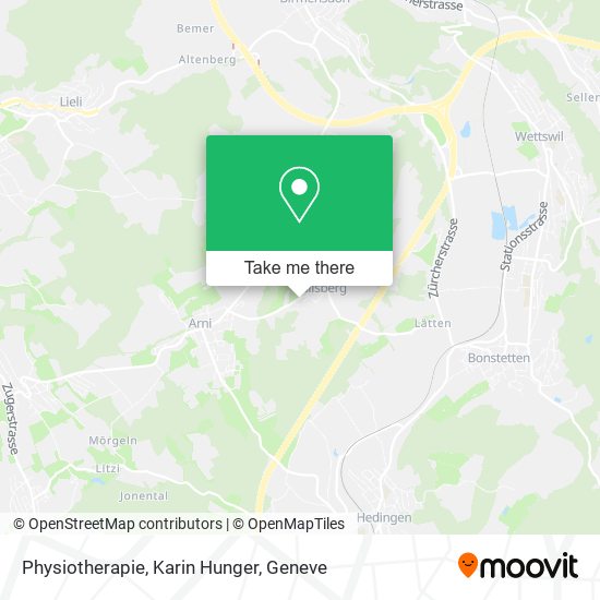 Physiotherapie, Karin Hunger map