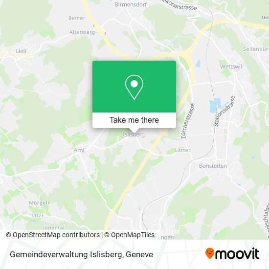 Gemeindeverwaltung Islisberg plan