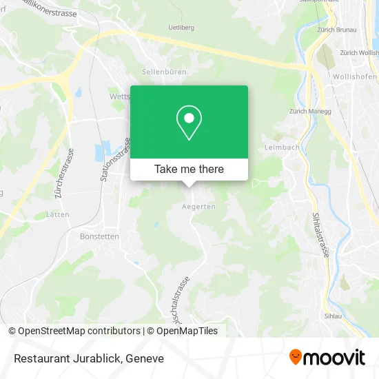 Restaurant Jurablick map