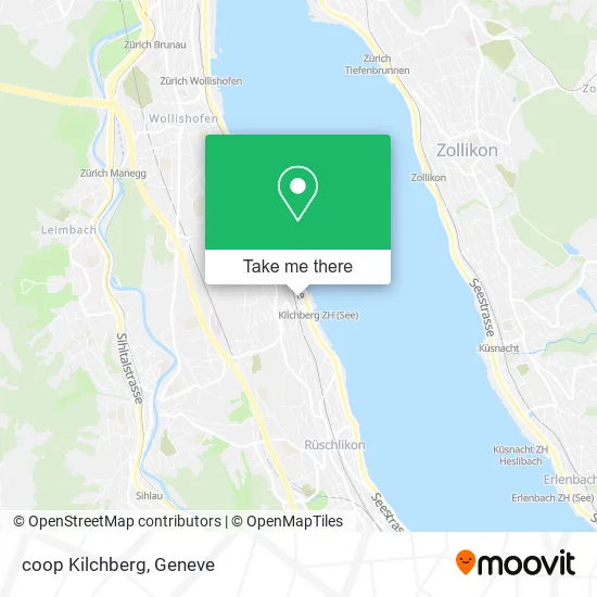 coop Kilchberg map