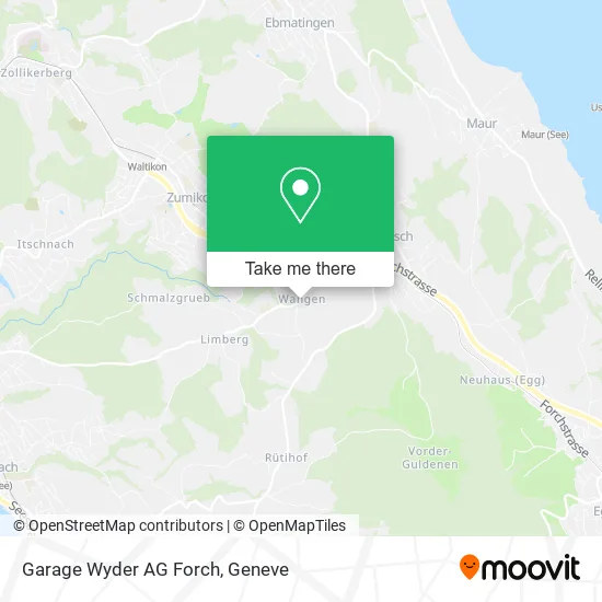 Garage Wyder AG Forch map