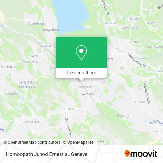 Homöopath Junod Ernest a. map