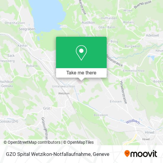 GZO Spital Wetzikon-Notfallaufnahme map