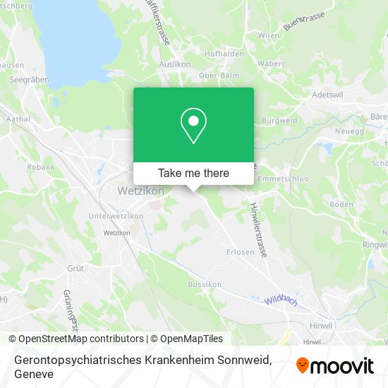 Gerontopsychiatrisches Krankenheim Sonnweid map