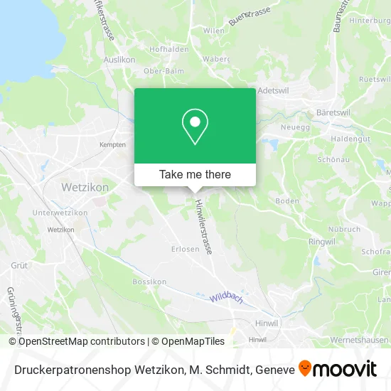 Druckerpatronenshop Wetzikon, M. Schmidt map