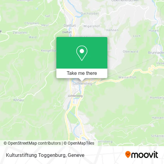 Kulturstiftung Toggenburg map