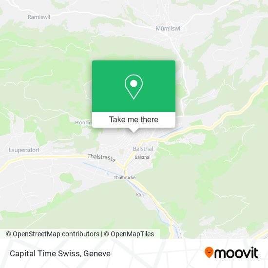 Capital Time Swiss map