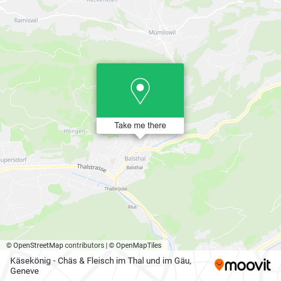 Käsekönig - Chäs & Fleisch im Thal und im Gäu map