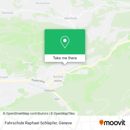 Fahrschule Raphael Schläpfer map
