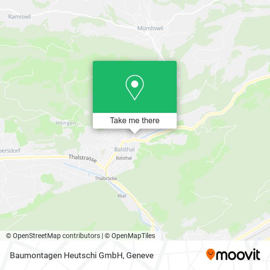 Baumontagen Heutschi GmbH map