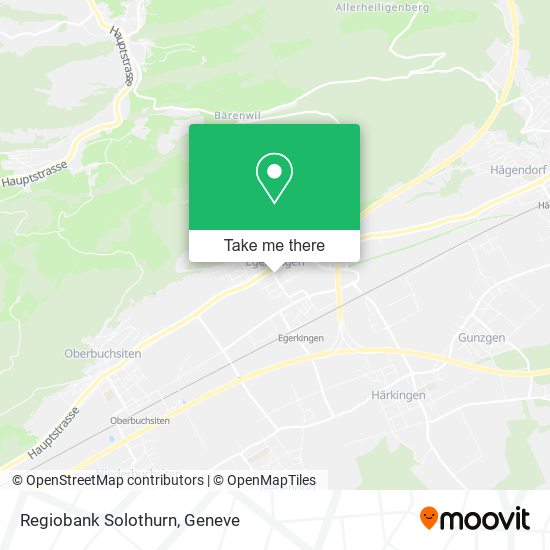 Regiobank Solothurn map