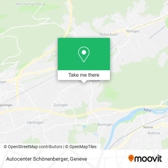 Autocenter Schönenberger map