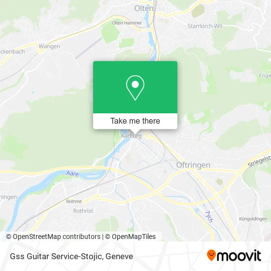 Gss Guitar Service-Stojic map