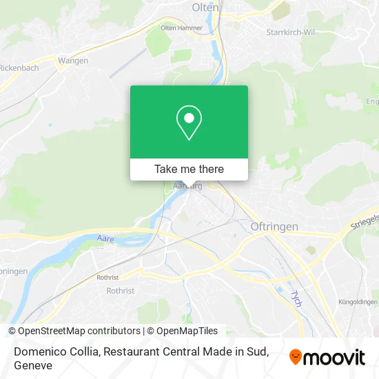 Domenico Collia, Restaurant Central Made in Sud map