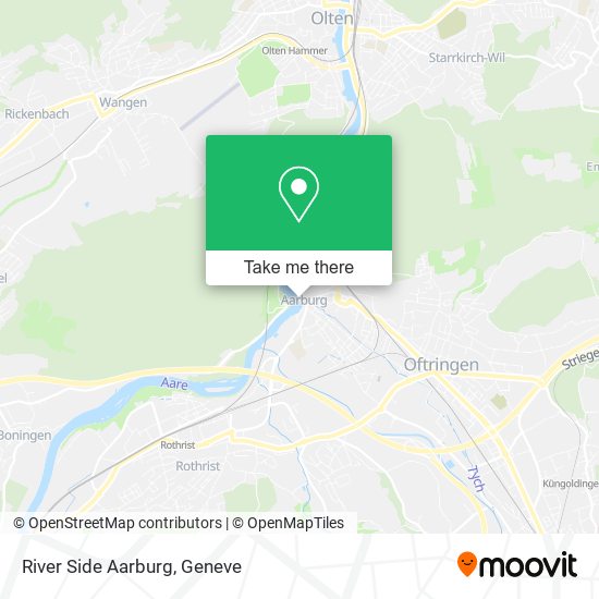 River Side Aarburg map