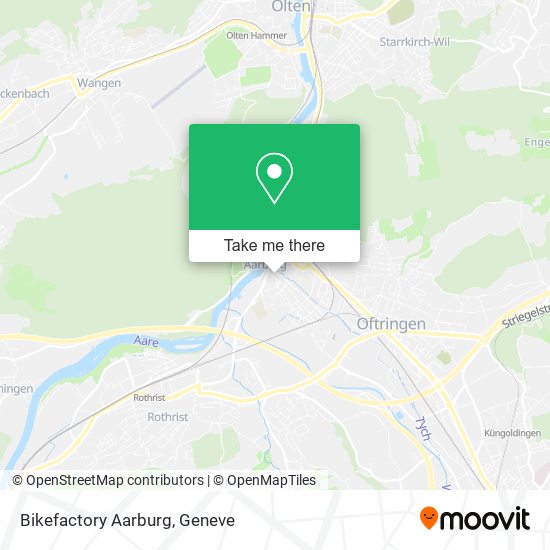 Bikefactory Aarburg map