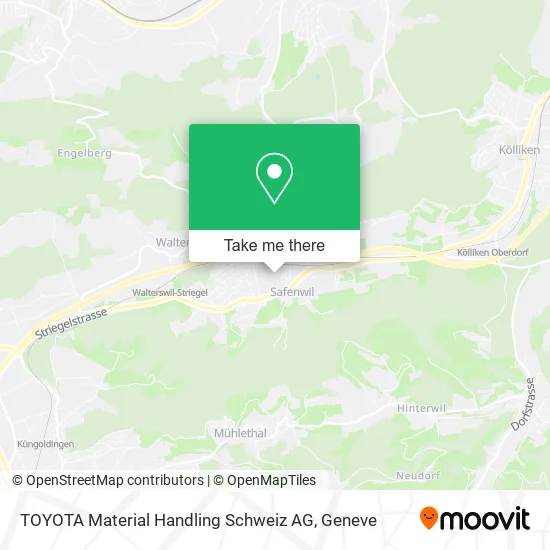 TOYOTA Material Handling Schweiz AG map