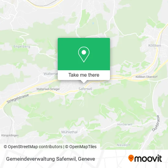 Gemeindeverwaltung Safenwil map
