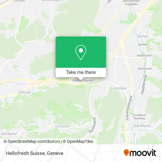 Hellofresh Suisse map