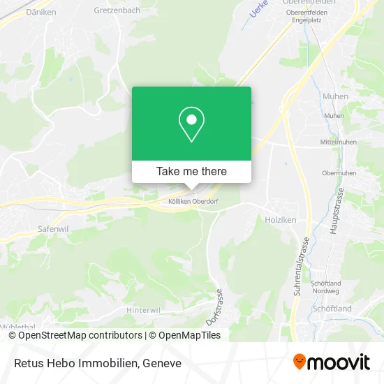 Retus Hebo Immobilien map