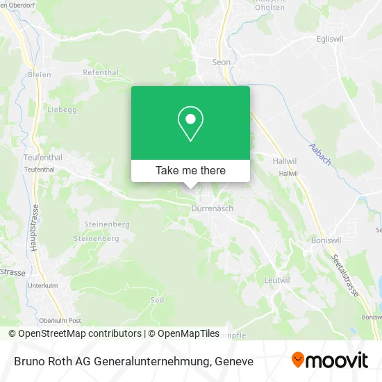 Bruno Roth AG Generalunternehmung map