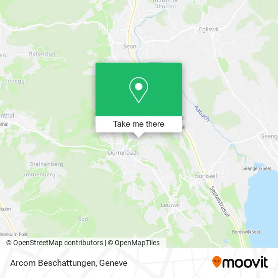 Arcom Beschattungen map