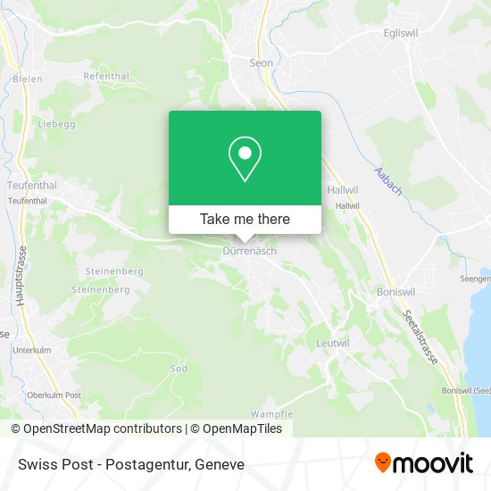 Swiss Post - Postagentur map